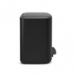 Κάδος Brabantia Bo Pedal 1000236, 36 L, Εύκολο κλείσιμο, Αντιολισθητική βάση, Ανθεκτικό στα δακτυλικά αποτυπώματα, Μαύρο