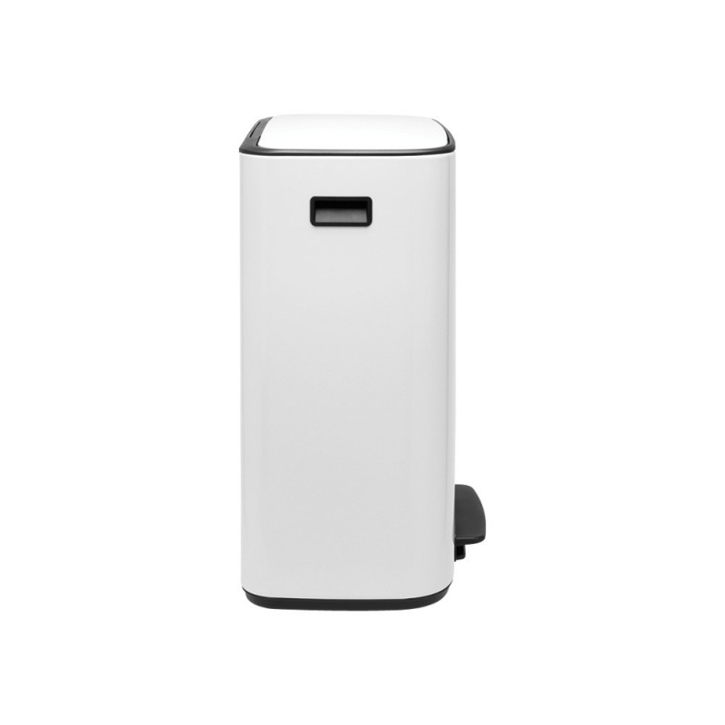 Κάδος απορριμμάτων Brabantia Bo Pedal 1003182, 60 λίτρα, Απαλό κλείσιμο, Αντιολισθητική βάση, Λευκό