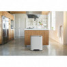 Κάδος απορριμμάτων Brabantia Bo Pedal 1003182, 60 λίτρα, Απαλό κλείσιμο, Αντιολισθητική βάση, Λευκό