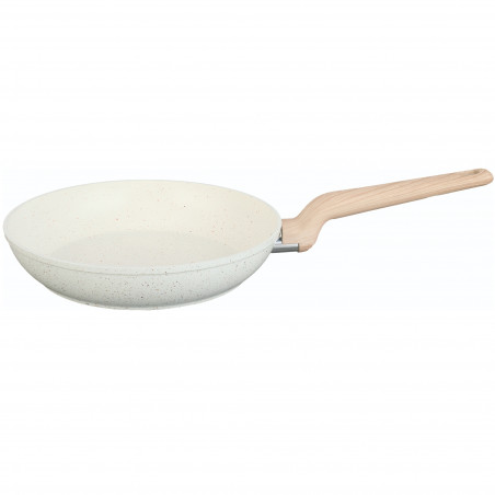Κατσαρόλα Voltz Nice OV54419E26, 26x5.2 cm, Μαρμάρινο φινίρισμα, Επαγωγή, Κρέμα μελανζέ