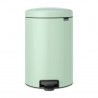 Κάδος απορριμμάτων με πεντάλ Brabantia NewIcon 1008847, 20 l, Ομαλό κλείσιμο, Αντιολισθητική βάση, Ανοιχτό πράσινο
