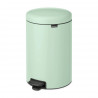 Κάδος απορριμμάτων με πεντάλ Brabantia NewIcon 1008847, 20 l, Ομαλό κλείσιμο, Αντιολισθητική βάση, Ανοιχτό πράσινο