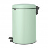 Κάδος απορριμμάτων με πεντάλ Brabantia NewIcon 1008847, 20 l, Ομαλό κλείσιμο, Αντιολισθητική βάση, Ανοιχτό πράσινο