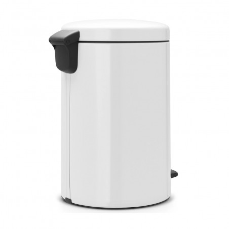 Κάδος με πεντάλ Brabantia NewIcon 649034, 20 l, Ομαλό κλείσιμο, Αντιολισθητική βάση, Λευκό