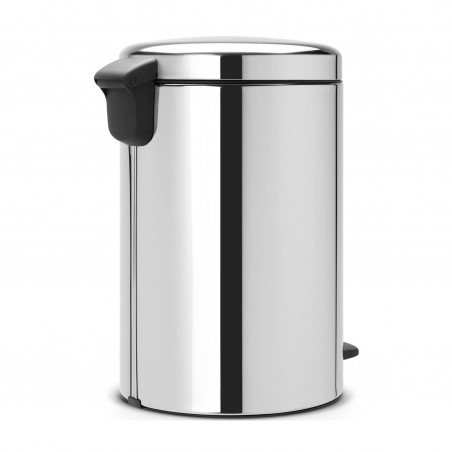 Κάδος με πεντάλ Brabantia NewIcon 649040, 20 l, Ομαλό κλείσιμο, Αντιολισθητική βάση, Inox