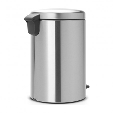 Κάδος με πεντάλ Brabantia NewIcon 649041, 20 l, Ομαλό κλείσιμο, Αντιολισθητική βάση, Inox/Matte