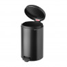 Κάδος με πεντάλ Brabantia NewIcon 1008846, 20 l, Ομαλό κλείσιμο, Αντιολισθητική βάση, Σκούρο γκρι