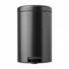Κάδος με πεντάλ Brabantia NewIcon 1008846, 20 l, Ομαλό κλείσιμο, Αντιολισθητική βάση, Σκούρο γκρι