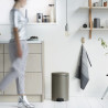Κάδος απορριμμάτων με πεντάλ Brabantia NewIcon 649042, 20 l, Ομαλό κλείσιμο, Αντιολισθητική βάση, Γκρι