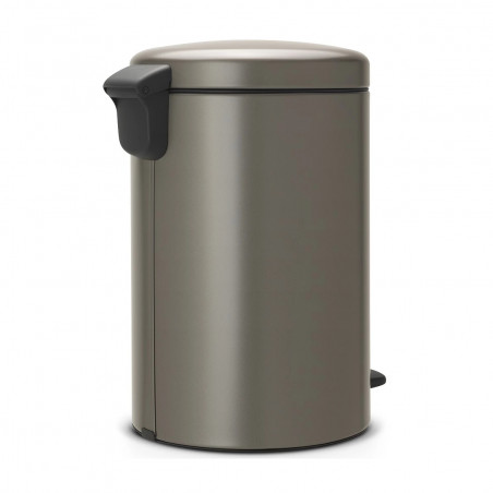 Κάδος απορριμμάτων με πεντάλ Brabantia NewIcon 649042, 20 l, Ομαλό κλείσιμο, Αντιολισθητική βάση, Γκρι