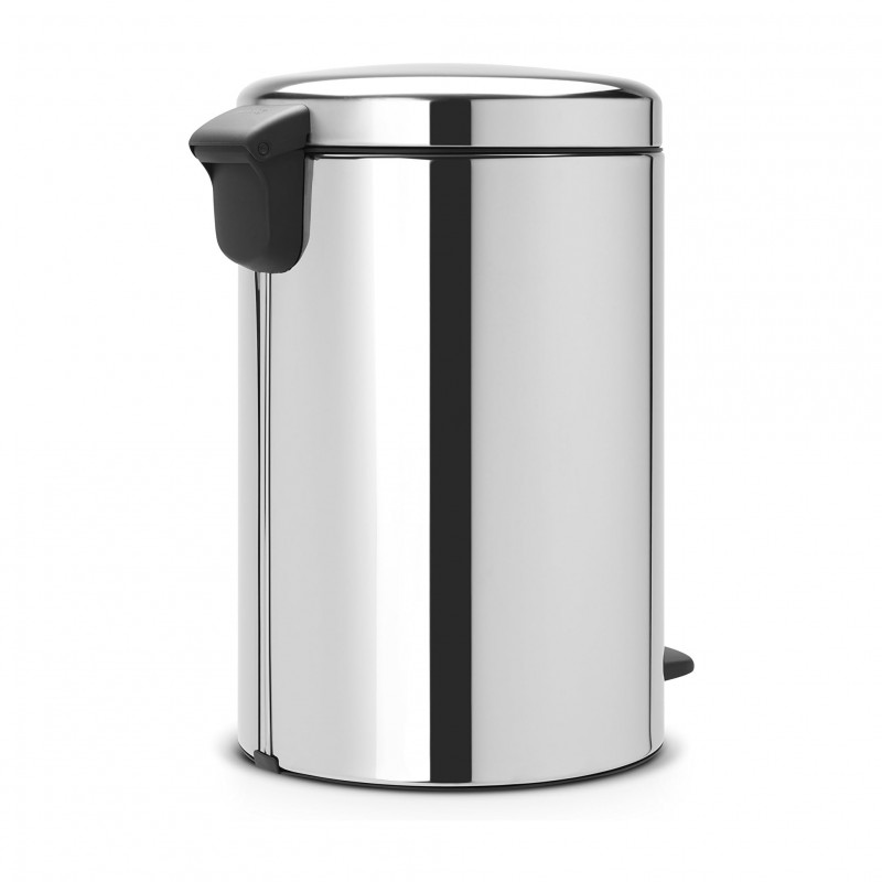 Κάδος με πεντάλ Brabantia NewIcon 649048, 20 l, Ομαλό κλείσιμο, Αντιολισθητική βάση, Μεταλλικός εσωτερικός κάδος, Inox