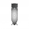 Τραπέζι σιδερώματος Brabantia C 1003375, 124x45 cm, 7 θέσεις ρύθμισης, υποδοχή γεννήτριας ατμού, Σκούρο γκρι/λευκό
