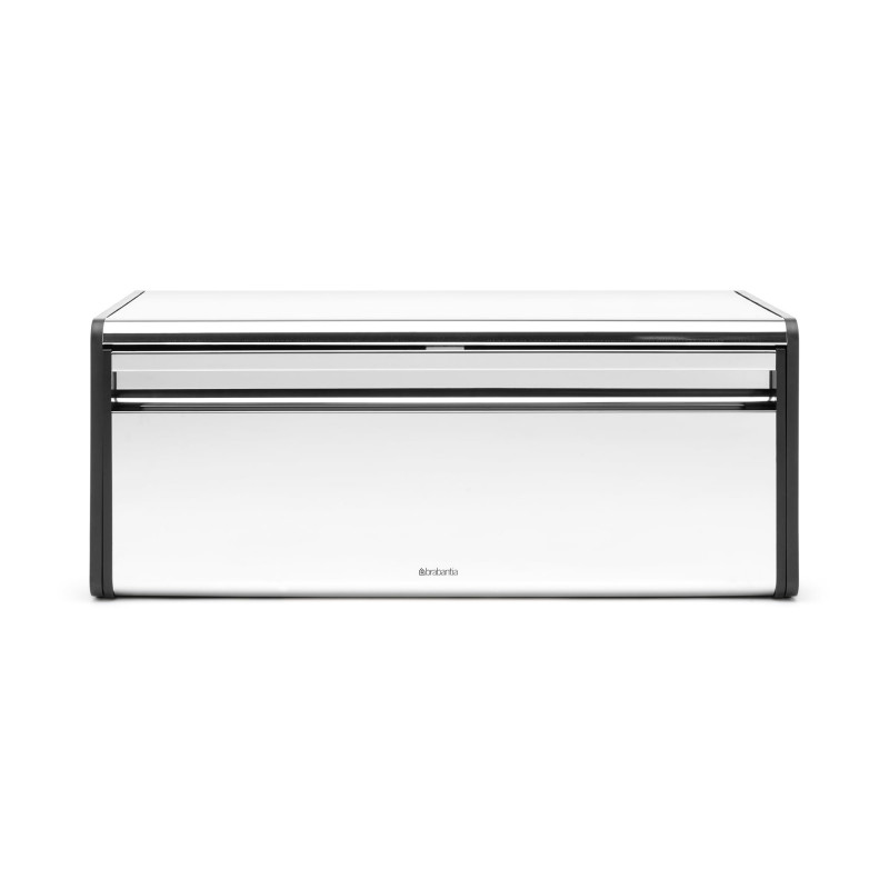 Κουτί ψωμιού Brabantia Fall Front 646848, 18 l, 46,5x25 cm, Επιτοίχια τοποθέτηση, Inox
