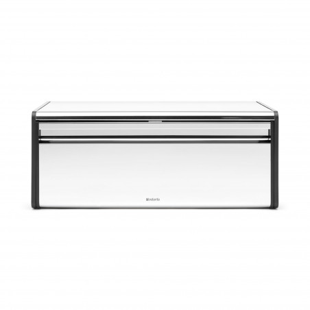Κουτί ψωμιού Brabantia Fall Front 646848, 18 l, 46,5x25 cm, Επιτοίχια τοποθέτηση, Inox