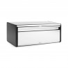 Κουτί ψωμιού Brabantia Fall Front 646848, 18 l, 46,5x25 cm, Επιτοίχια τοποθέτηση, Inox