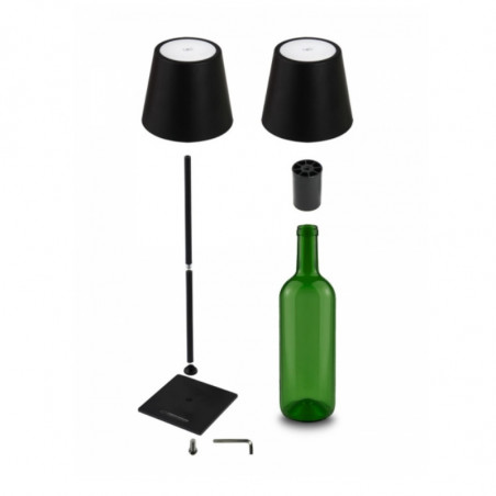 Φωτιστικό γραφείου Esperanza Miram ELD119K, 3W, 300 lm, LED, 2400 mAh, USB, 3 λειτουργίες, Μαύρο