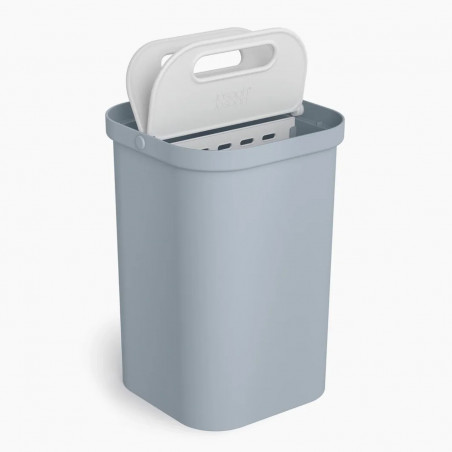 Κάδος διαχωρισμού απορριμμάτων Joseph Joseph 30109, 2x7 l, Λαβή, Καλύμματα, Ανοιχτό μπλε