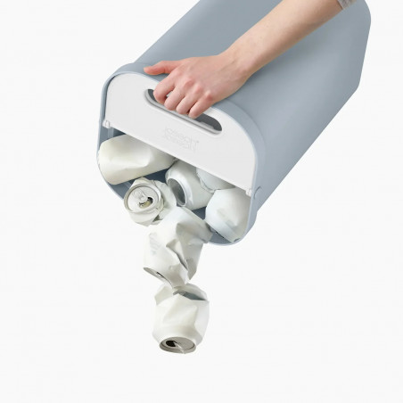 Κάδος διαχωρισμού απορριμμάτων Joseph Joseph 30109, 2x7 l, Λαβή, Καλύμματα, Ανοιχτό μπλε