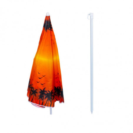 Ομπρέλα παραλίας Muhler U5037 651449, 180x180 cm, Χωρίς βάση, Βραχίονας σπασίματος, 8 πλευρές, Ποικιλία