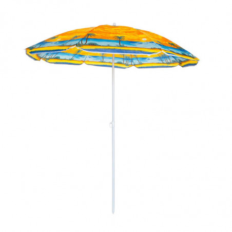 Ομπρέλα παραλίας Muhler U5037 651449, 180x180 cm, Χωρίς βάση, Βραχίονας σπασίματος, 8 πλευρές, Ποικιλία