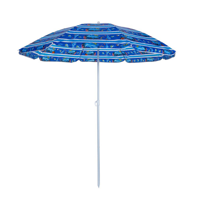 Ομπρέλα παραλίας Muhler U5037 651449, 180x180 cm, Χωρίς βάση, Βραχίονας σπασίματος, 8 πλευρές, Ποικιλία