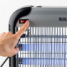 Λαμπτήρας εντόμων Muhler MIK-60 1003953, 30W, 60 m2, Ασφαλής για ανθρώπους και ζώα, Αφαιρούμενος δίσκος, Μαύρο/γκρι