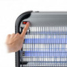 Λαμπτήρας εντόμων Muhler MIK-100 1003954, 40W, 100 m2, Ασφαλής για ανθρώπους και ζώα, Αθόρυβη λειτουργία, Μαύρο/γκρι