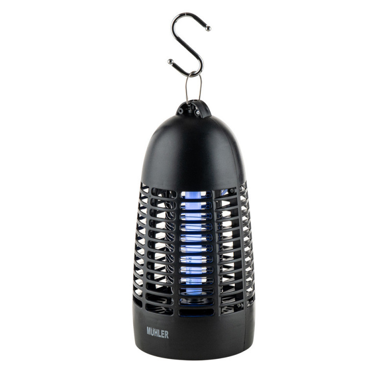 Λαμπτήρας εντόμων Muhler MIK-30 1003955, 4W, 20 m2, Ασφαλής για ανθρώπους και ζώα, Μαύρο