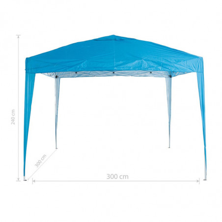 Αναδιπλούμενη σκηνή Muhler 1006066, 3x3 m, ύψος 2,4 m, POP UP, μπλε