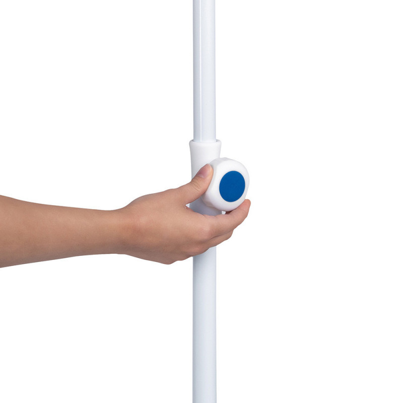 Ομπρέλα παραλίας MUHLER 2119 1008628, Ø160 cm, 195 cm ύψος, 8 νευρώσεις, UV προστασία UPF 50+, Βραχίονας Breakaway, Μπλε
