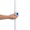 Ομπρέλα παραλίας MUHLER 2119 1008628, Ø160 cm, 195 cm ύψος, 8 νευρώσεις, UV προστασία UPF 50+, Βραχίονας Breakaway, Μπλε