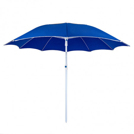 Ομπρέλα παραλίας MUHLER 2117 1008638, Ø190 cm, 210 cm ύψος, 10 νευρώσεις, UV προστασία UPF 50+, Μπλε