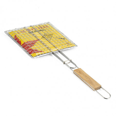 Ψησταριά Burger Muhler 1001836N, 22.5x20.5x52 cm, Ξύλινη λαβή, Inox