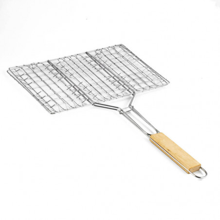 Ψησταριά Burger Muhler 1001837N, 32x19x47.5 cm, Ξύλινη λαβή, Inox