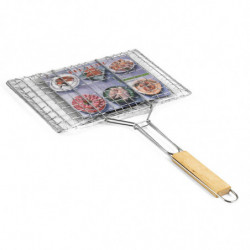 Ψησταριά Burger Muhler 1001837N, 32x19x47.5 cm, Ξύλινη λαβή, Inox