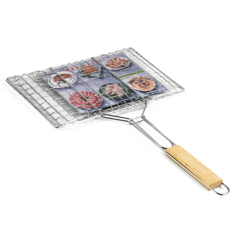 Ψησταριά Burger Muhler 1001837N, 32x19x47.5 cm, Ξύλινη λαβή, Inox