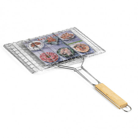 Ψησταριά Burger Muhler 1001837N, 32x19x47.5 cm, Ξύλινη λαβή, Inox