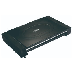 Ηλεκτρική σχάρα με καπάκι Rosberg R51015M, 1800W, 35x22 cm, 12 σωληνωτές νευρώσεις, δίσκος λίπους, Μαύρο