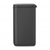 Κάδος Brabantia Bo Small 1006635, 12 l, Αθόρυβο και ομαλό άνοιγμα, Αντιολισθητική βάση, Μαύρο