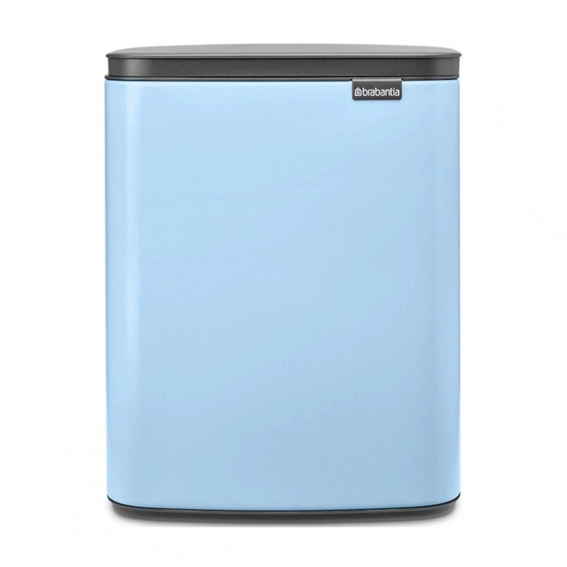 Κάδος Brabantia Bo Small 1006637, 12 l, αθόρυβο και ομαλό άνοιγμα, αντιολισθητική βάση, γαλάζιο χρώμα