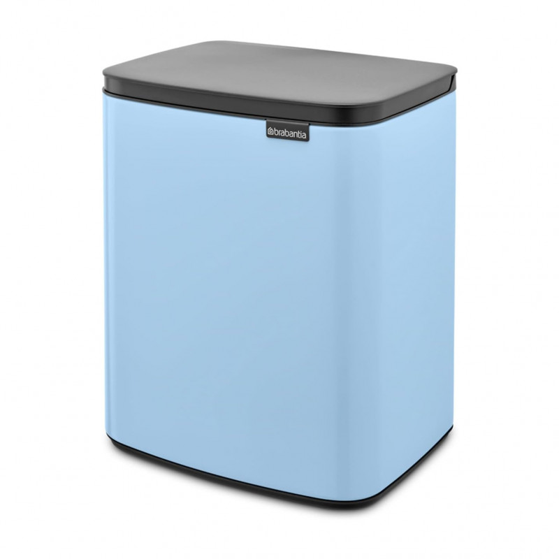 Κάδος Brabantia Bo Small 1006637, 12 l, αθόρυβο και ομαλό άνοιγμα, αντιολισθητική βάση, γαλάζιο χρώμα