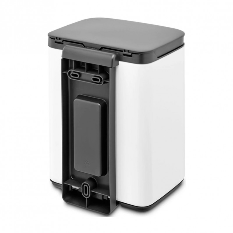 Κάδος Brabantia Bo Small 1006621, 4 L, Ομαλό και αθόρυβο άνοιγμα, Αντιολισθητική βάση, Λευκό