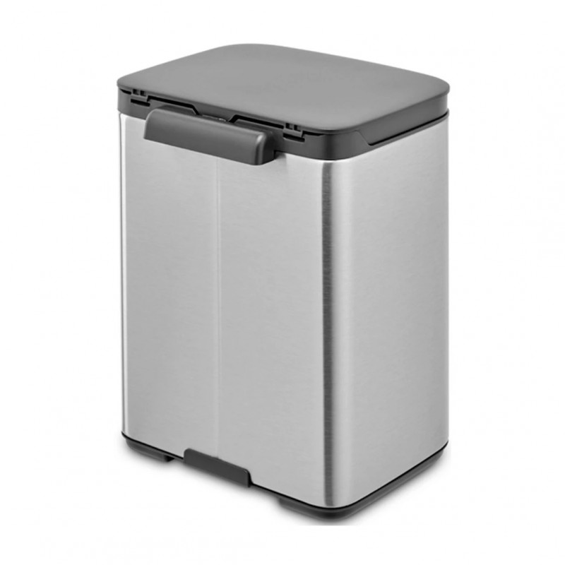 Κάδος Brabantia Bo Small 1006625, 4 L, Ομαλό και αθόρυβο άνοιγμα, Αντιολισθητική βάση, Ανθεκτικό στα δακτυλικά αποτυπώματα, Inox/Matte