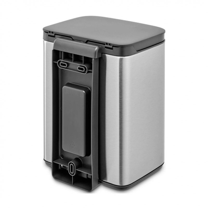 Κάδος Brabantia Bo Small 1006625, 4 L, Ομαλό και αθόρυβο άνοιγμα, Αντιολισθητική βάση, Ανθεκτικό στα δακτυλικά αποτυπώματα, Inox/Matte