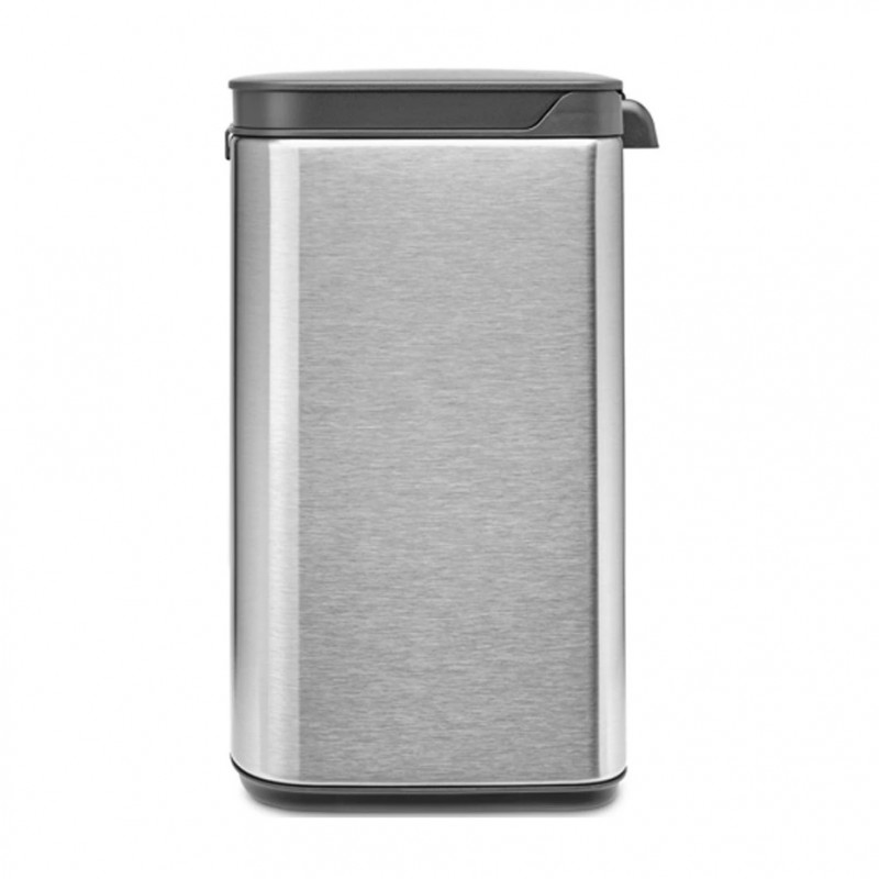 Κάδος Brabantia Bo Small 1006625, 4 L, Ομαλό και αθόρυβο άνοιγμα, Αντιολισθητική βάση, Ανθεκτικό στα δακτυλικά αποτυπώματα, Inox/Matte