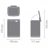 Κάδος Brabantia Bo Small 1006625, 4 L, Ομαλό και αθόρυβο άνοιγμα, Αντιολισθητική βάση, Ανθεκτικό στα δακτυλικά αποτυπώματα, Inox/Matte