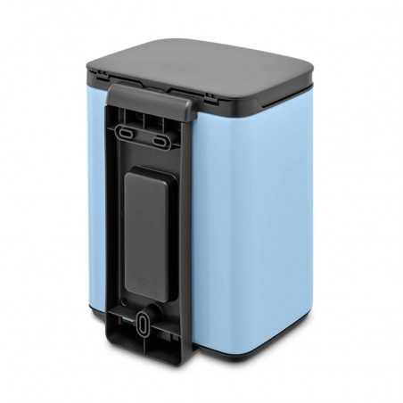 Κάδος Brabantia Bo Small 1006626, 4 L, Ομαλό και αθόρυβο άνοιγμα, Αντιολισθητική βάση, Μπλε ανοιχτόχρωμο