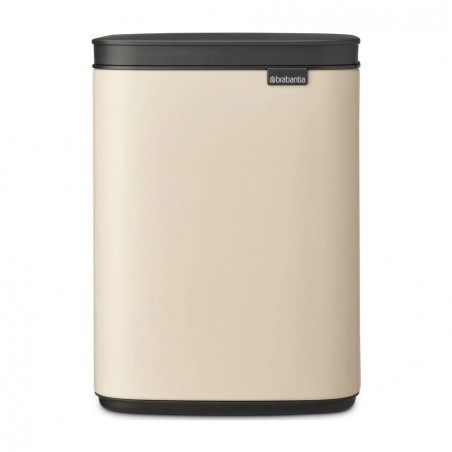 Κάδος Brabantia Bo Small 1008865, 4 L, Ομαλό και αθόρυβο άνοιγμα, Αντιολισθητική βάση, Μπεζ