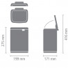 Κάδος Brabantia Bo Small 1008865, 4 L, Ομαλό και αθόρυβο άνοιγμα, Αντιολισθητική βάση, Μπεζ