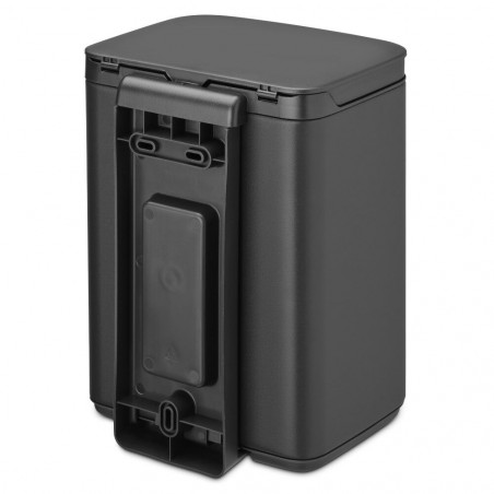 Κάδος Brabantia Bo Small 1008866, 4 L, Ομαλό και αθόρυβο άνοιγμα, Αντιολισθητική βάση, Ορυκτή επίστρωση, Σκούρο γκρι